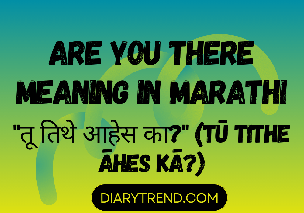 are-you-there-meaning-in-marathi