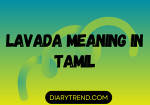 Lavada Meaning In Tamil – Diary Trend