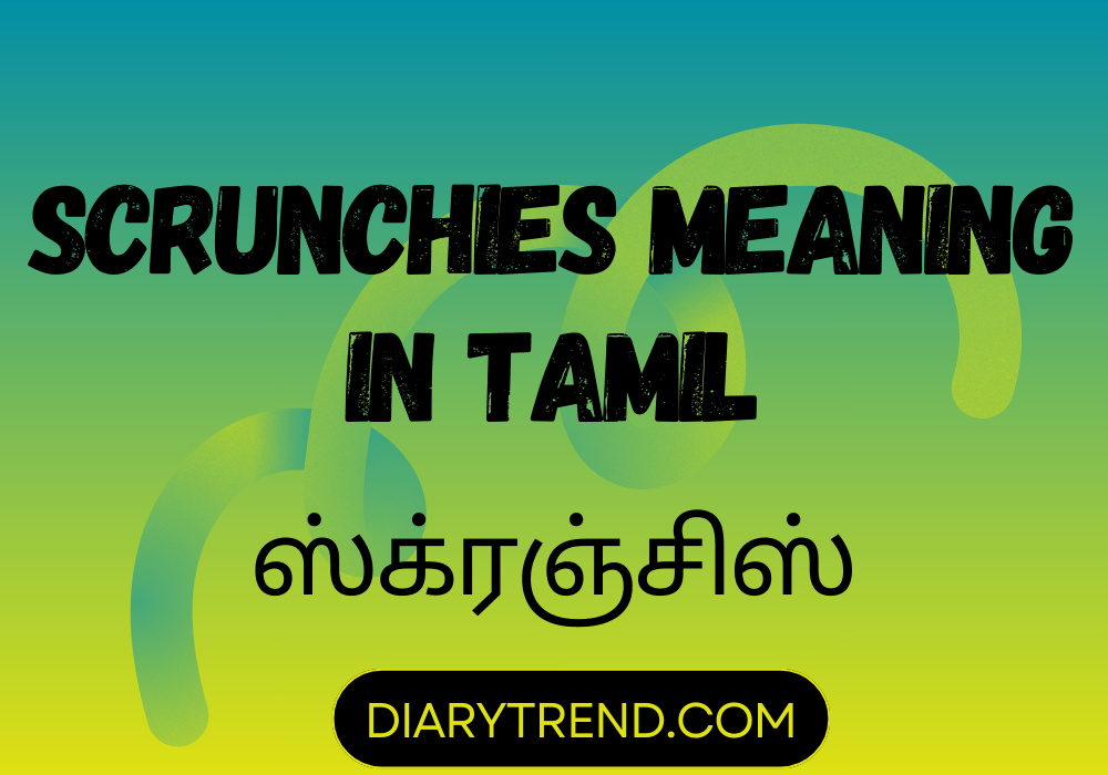 Scrunchies Meaning In Tamil