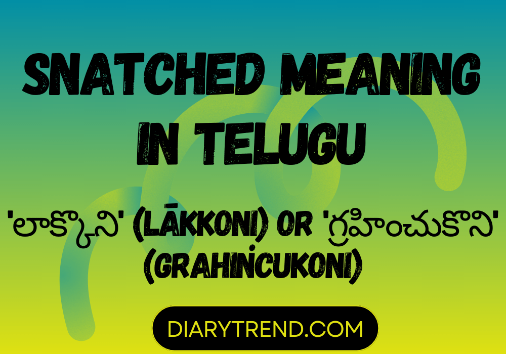 Snatched Meaning In Telugu
