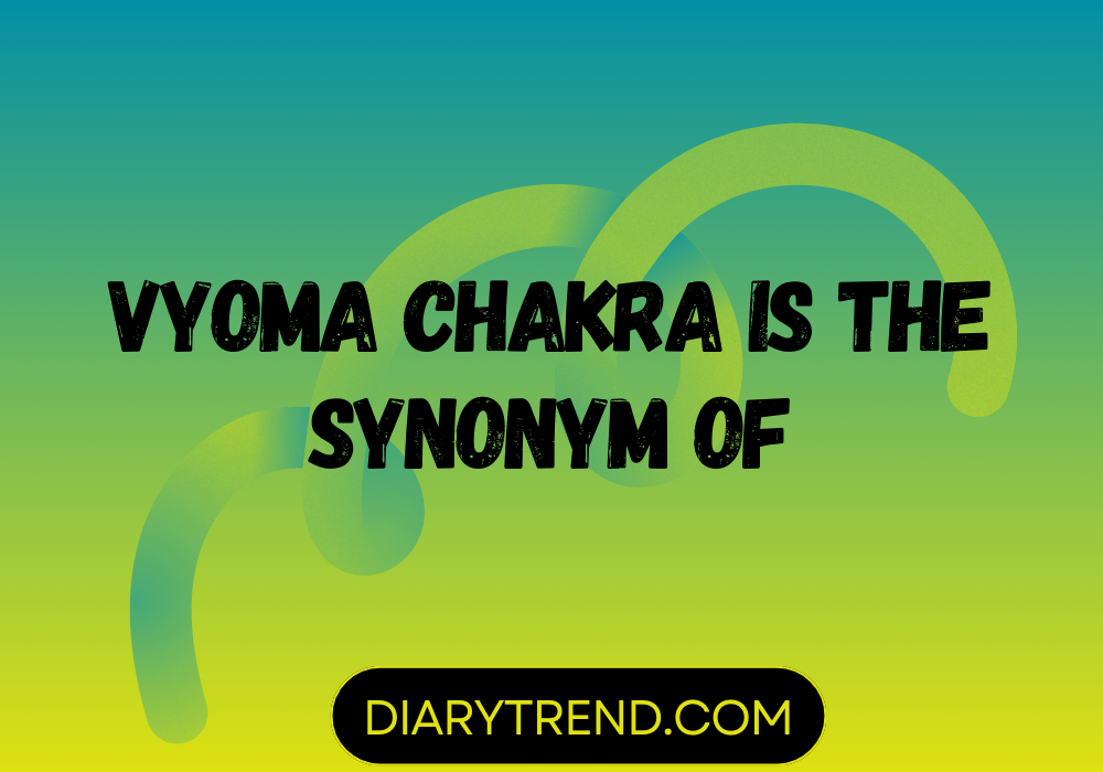 Vyoma Chakra Is The Synonym Of