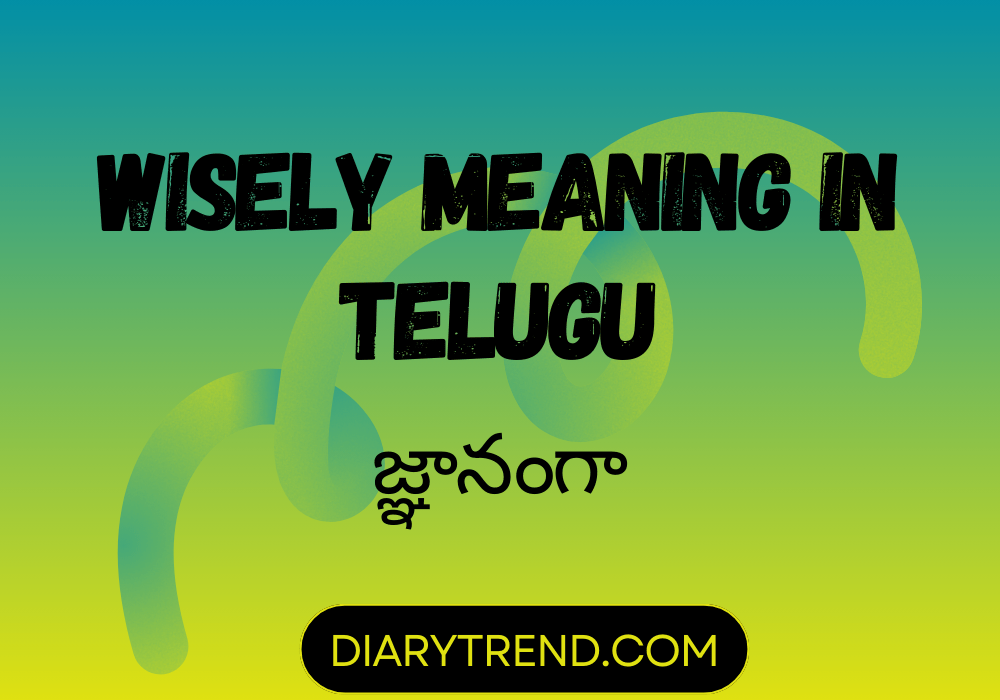 Wisely Meaning In Telugu