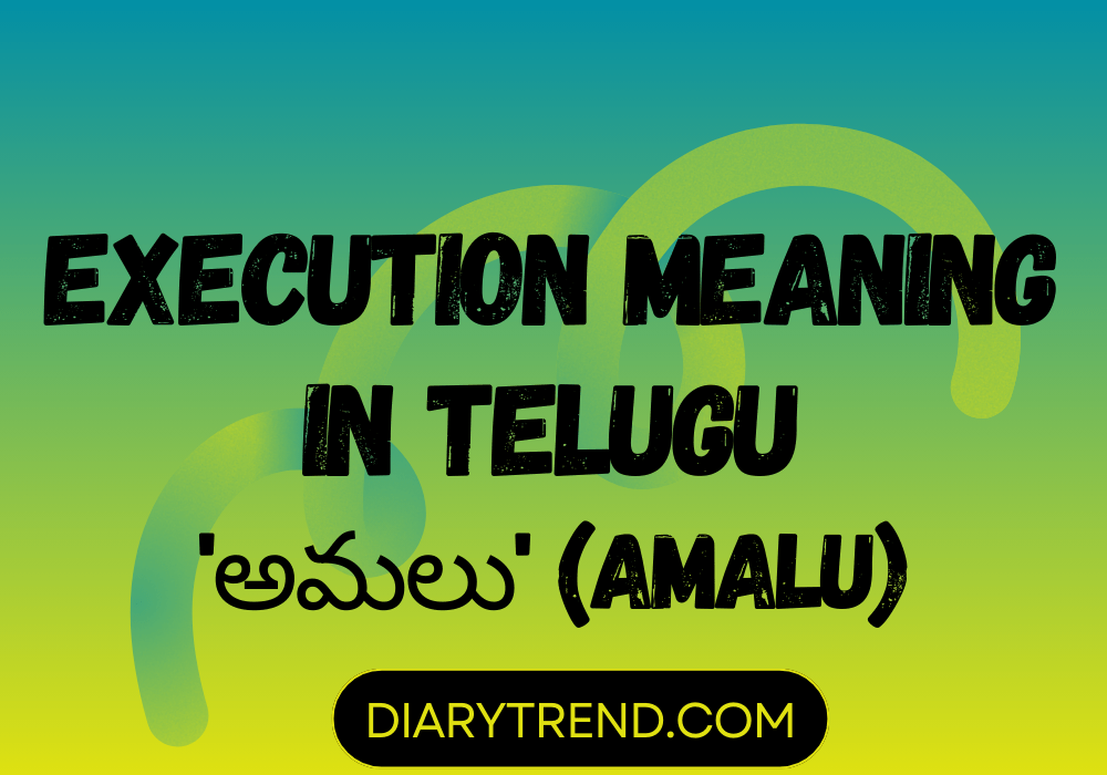 what is the meaning of executed in telugu